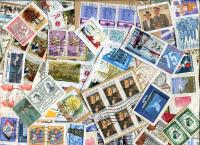 BELGIUM: Large & Commemoratives mostly Franc Values on clipped and torn single paper. A few Semi-Postals and Higher Value  seen. Approx 110 stamps/oz.   Received  FEB 2021
